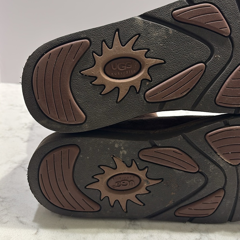 UGG Australia Roslyn Espresso Brown Suede Zip Side Boots Women’s size‎ 8 - Picture 8 of 9